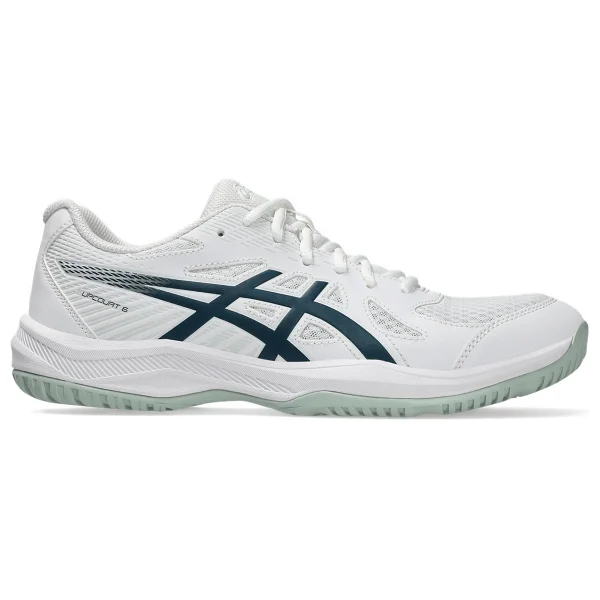 Asics Upcourt 6 1071a104-104 Beyaz-Lacivert Erkek Voleybol Ayakkabısı - Görsel 7