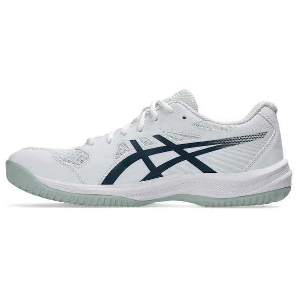 Asics Upcourt 6 1071a104-104 Beyaz-Lacivert Erkek Voleybol Ayakkabısı - Görsel 2