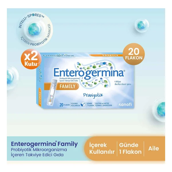 Enterogermina Family 2 X 20 Flakon - Görsel 4