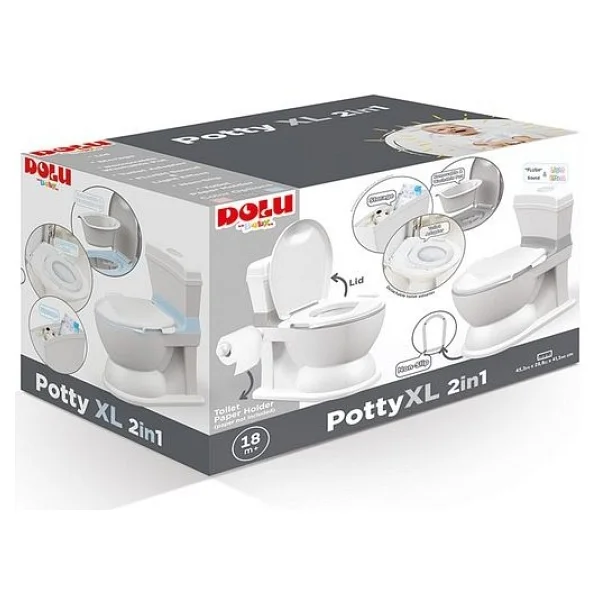 Dolu XL 2 İn 1 Pembe Lazımlık - Görsel 4