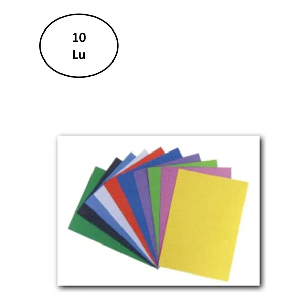 Keskin Color 50x70 Sedefli Fon Kartonu 10 Lu Karışık Renk - Görsel 2