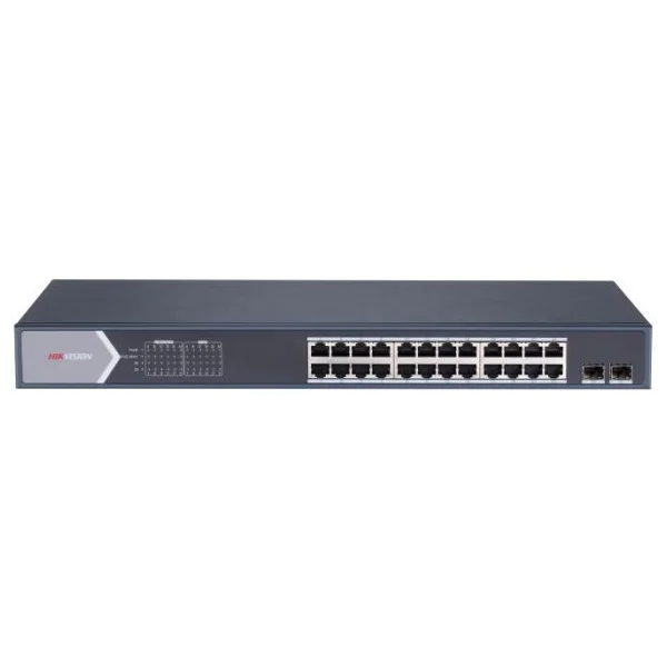 Hikvision DS-3E1526P-SI 24 Port 10/100/1000 Mbps Gigabit Yönetilebilir PoE Switch - Görsel 3