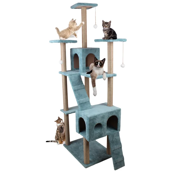 Nursoft Residence Kedi Tırmalama Evi Pembe - Görsel 9