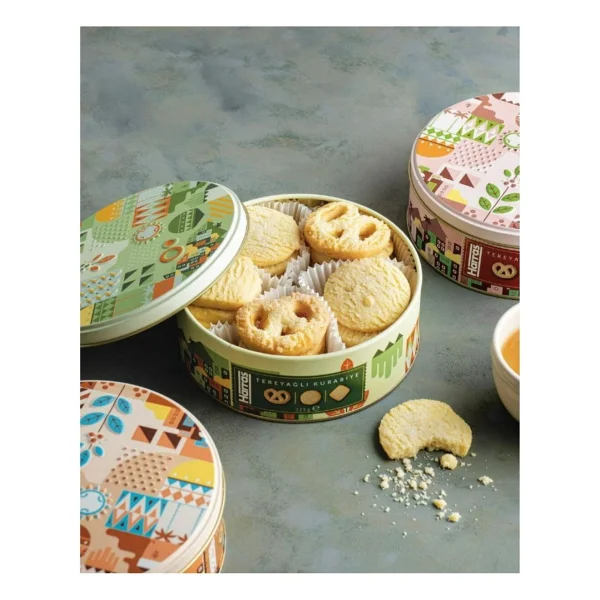 Harras Tereyağlı Kurabiye Teneke Kutu 225 Gr (2 Kutu 450gr) - Görsel 2