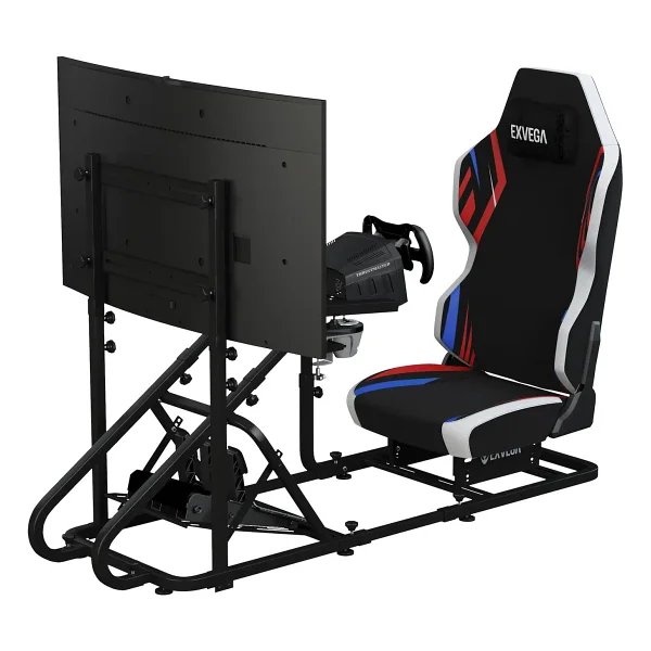 Exvega Sr01 SIM Racing Yarış Simülatörü Kokpiti - Görsel 2