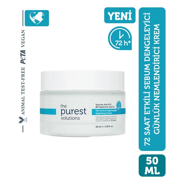 The Purest Solutions 72 Saat Etkili Sebum Dengeleyici Günlük 50 Ml Nemlendirici Krem - Görsel 8