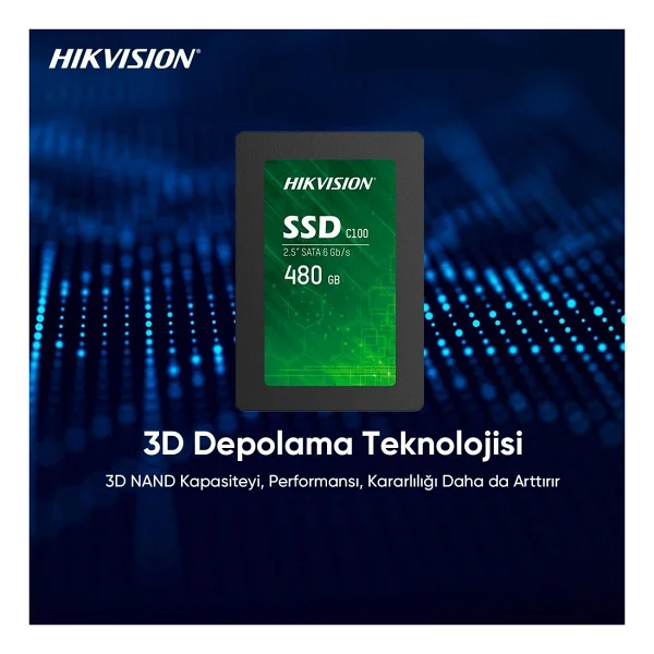 Hikvision C100 C100/480g Sata 3.0 2.5" 480 GB SSD - Görsel 4