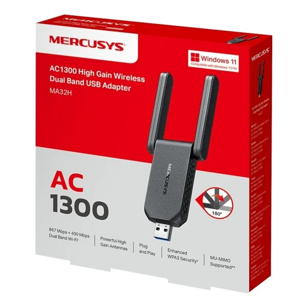 Mercusys Ma32h 1300 Mbps Kablosuz Ağ Adaptörü - Görsel 6