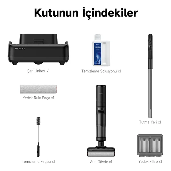 Dreame H12 Pro Flexreach Islak Kuru Şarjlı Dikey Süpürge - Görsel 9