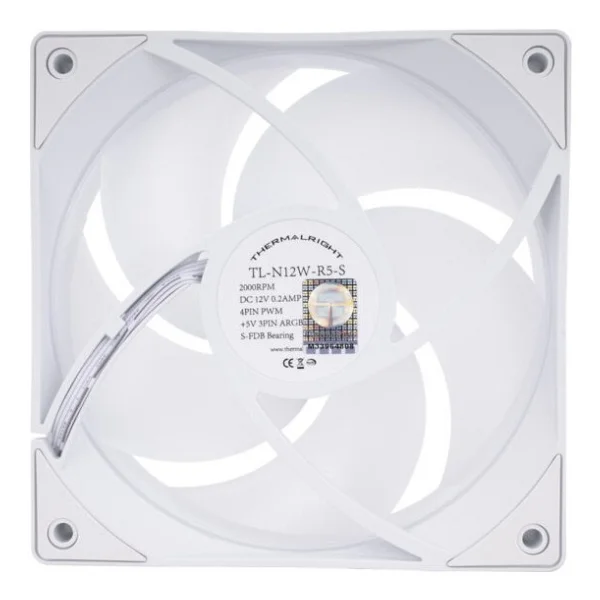 Thermalright Tl-N12w-R5-S Argb Beyaz 12 Cm Kasa Fanı - Görsel 2