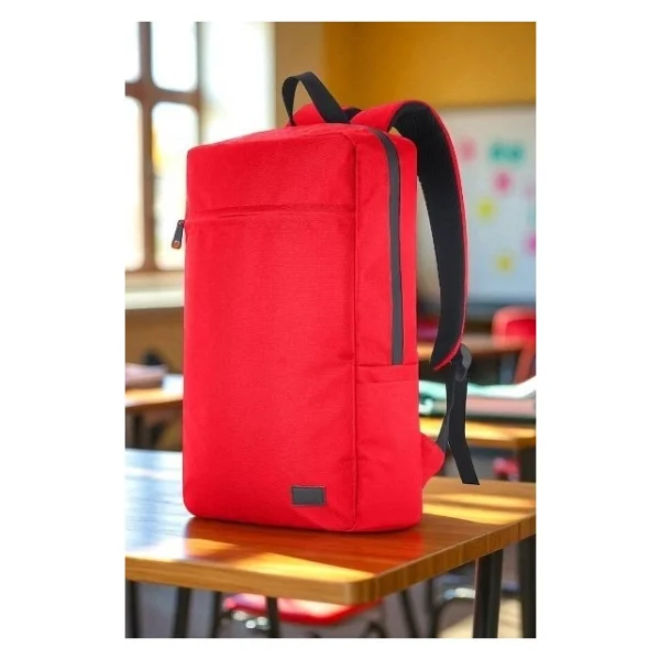 Classone Mila Pr-Ek102 Kırmızı 15.6" Laptop Sırt Çantası - Görsel 6