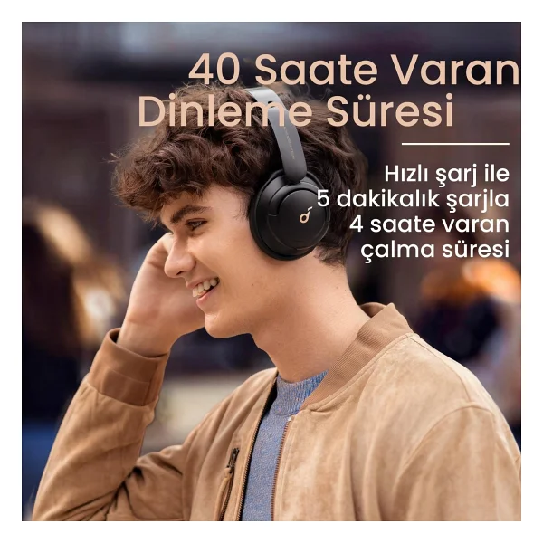 Anker Soundcore Life Q30 Siyah Kulak Üstü Bluetooth Kulaklık - Görsel 5