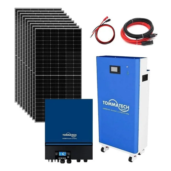Tommatech 14.3kw Lityum Akülü 11kw Mppt İnverterli Hazır Solar Enerji Paketi - Görsel 5