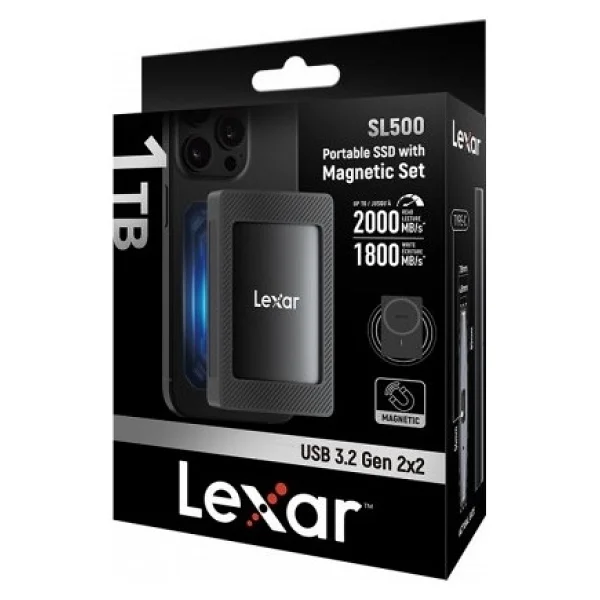 Lexar Sl500 Manyetik Lsl500m001t-Rnbng USB 3.2 1 TB Taşınabilir SSD - Görsel 10