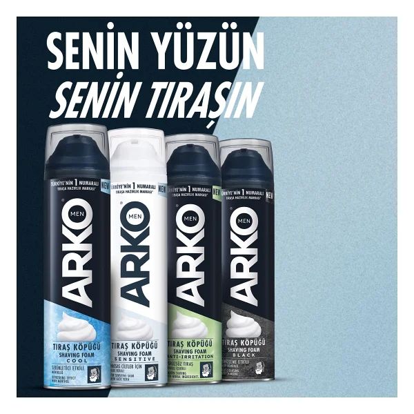 Arko Men Anti-Irritation 200 Ml 4 Adet Tıraş Köpüğü - Görsel 5
