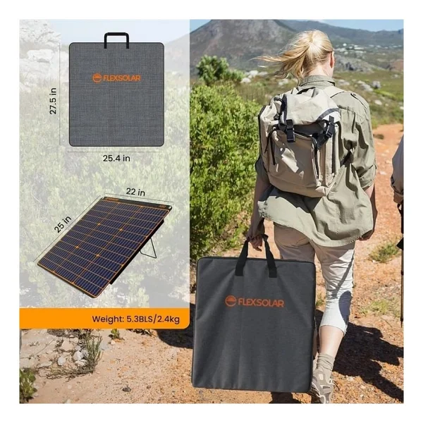 Flexsolar A60 60 W Taşınabilir Güneş Paneli - Görsel 3