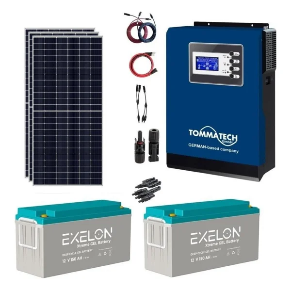 Teknovasyon Arge Güneş Enerjisi Bağ Evi Solar Paketi 3kva Inverter 280w Güneş Paneli 150ah Jel Akü - Görsel 9