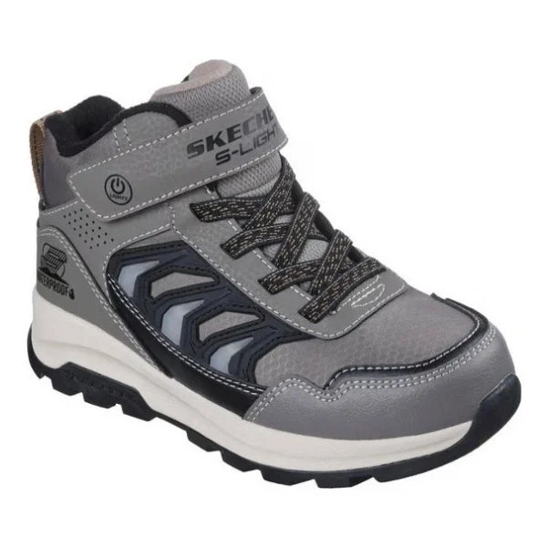 Skechers Storm Blazer Glow Roam 406410l-Tpbk Işıklı Su Geçirmez Bej Çocuk Bot - Görsel 9