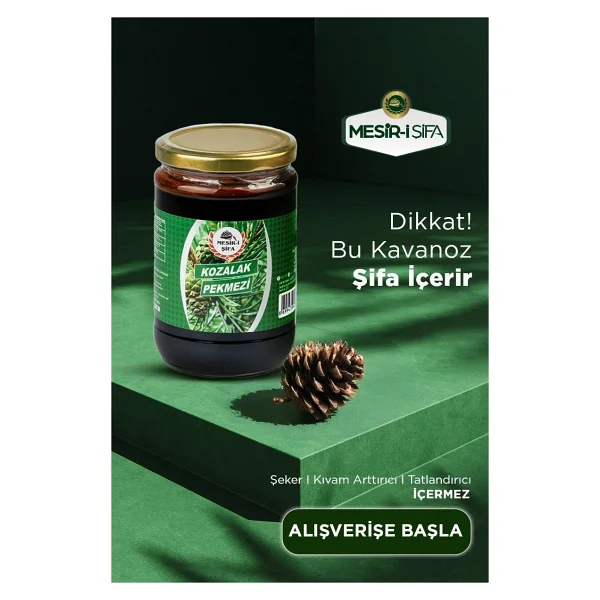 Mesir-İ Şifa Kozalak Pekmezi 800 Gr - Görsel 8