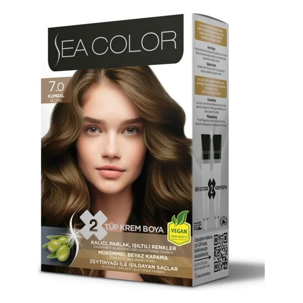 Sea Color 7.0 Kumral Saç Boyası - Görsel 3