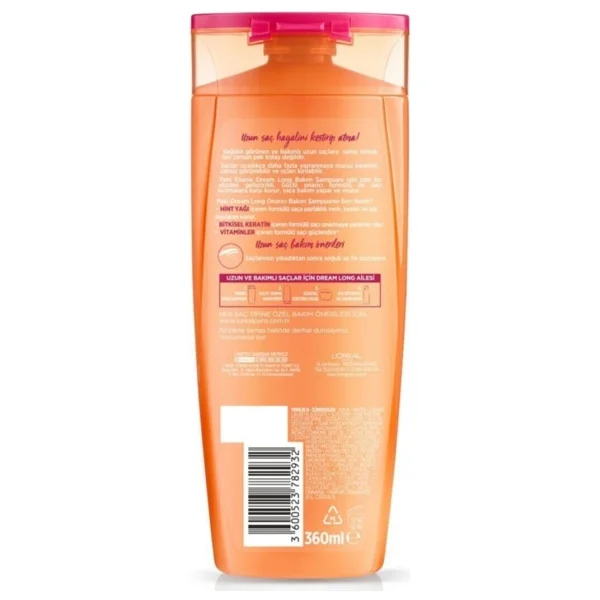 L'oreal Paris Elseve Dream Long Onarıcı Şampuan 360 Ml - Görsel 2