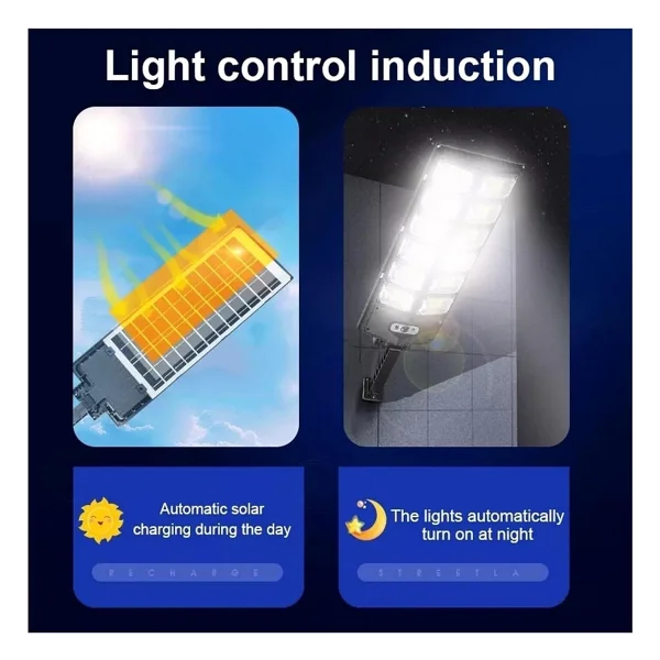 Sge Teknoloji Solar 12000 Lümen 504 LED Hareket Sensörlü Kumandalı Bahçe Sokak Garaj Ev Aydınlatma Lambası Işık - Görsel 4