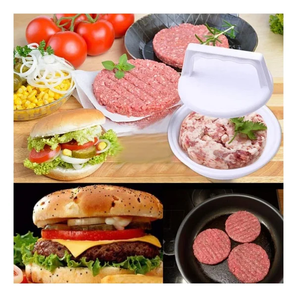 Hamburger Yapma Aparatı- Hamburger Pres Ve Köfte Kalıbı (4490) - Görsel 4