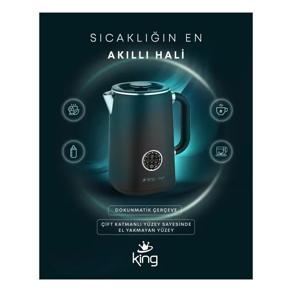 King Arya Ksı386 1500 W 1.7 Lt Kettle - Görsel 6