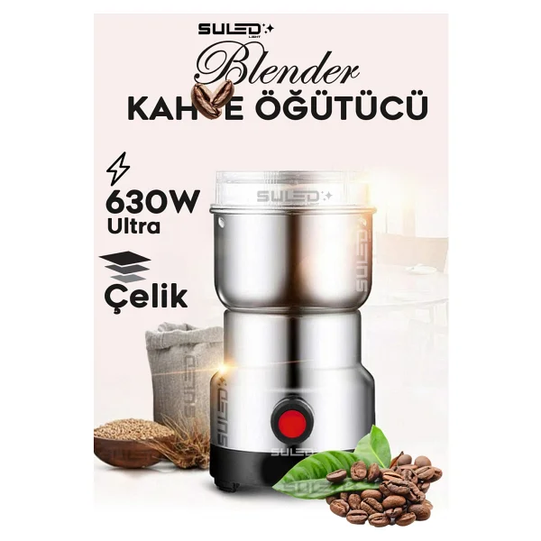 Suled Kahve & Baharat Öğütücü Bigpro 280w Paslanmaz Çelik 220v Fişli Öğütücü - Parçalayıcı - Görsel 7