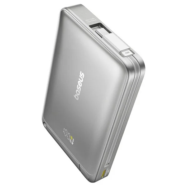 Baseus Nomos Qi2 Gri 10000 mAh Hızlı Şarj Magsafe Powerbank - Görsel 6