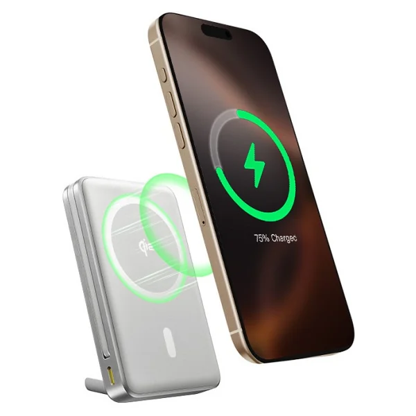 Baseus Nomos Qi2 Gri 10000 mAh Hızlı Şarj Magsafe Powerbank - Görsel 3