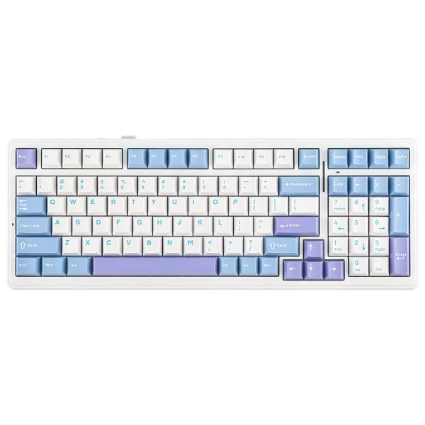 Aula F99 3 Modlu RGB Hot Swap Mekanik Reaper Switch Kablosuz Makrolu Klavye Mavi - Görsel 3