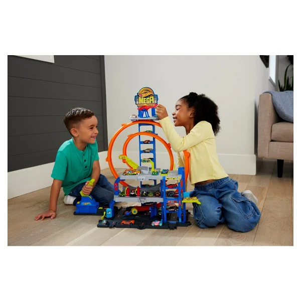 Hot Wheels City Mega Loop Garaj Jbm74 - Görsel 2