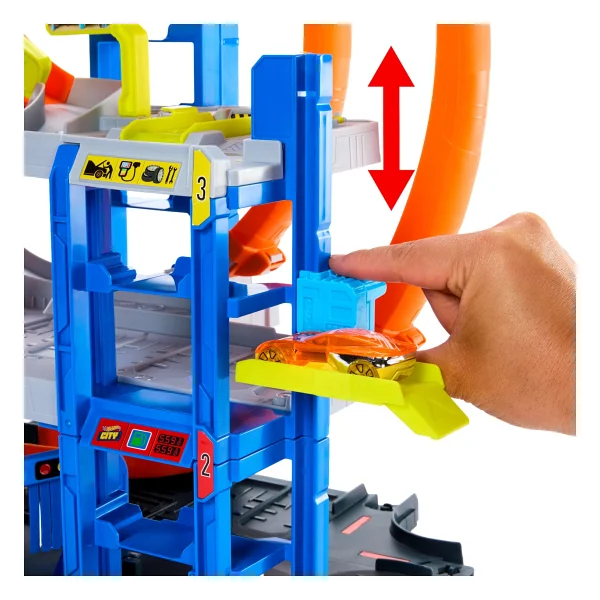 Hot Wheels City Mega Loop Garaj Jbm74 - Görsel 3