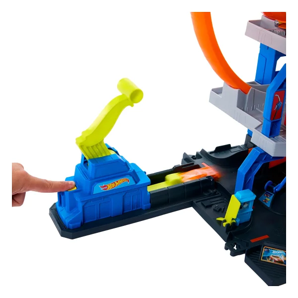 Hot Wheels City Mega Loop Garaj Jbm74 - Görsel 4