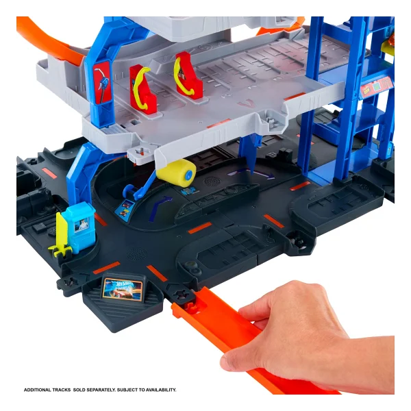 Hot Wheels City Mega Loop Garaj Jbm74 - Görsel 5