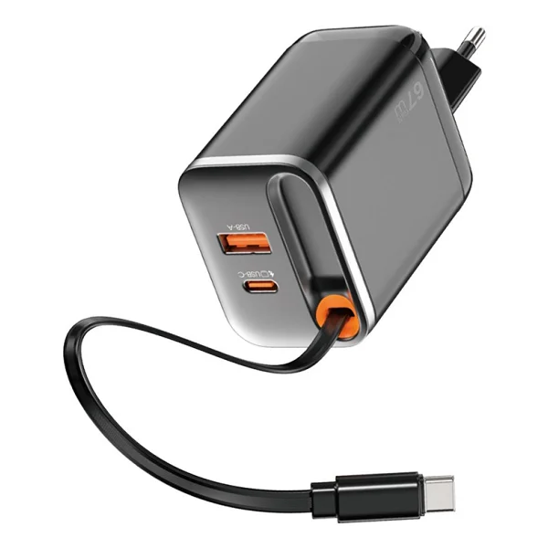Wiwu Helix Wi-G020 65 W Type-C Kablolu Hızlı Şarj Aleti - Görsel 4