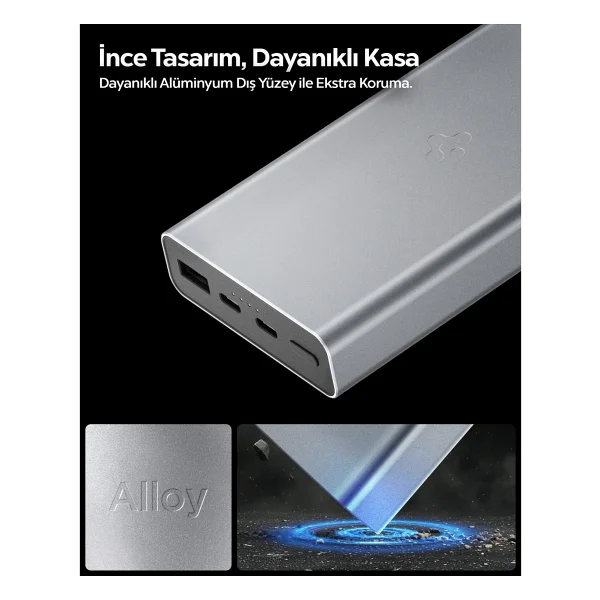 Spigen Ea3020 20000 mAh Hızlı Şarj Powerbank - Görsel 4