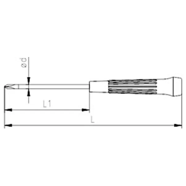 İzeltaş 4520180360 3x60 Mm Elektronikçi Klemens Yıldız Tornavida - Görsel 2