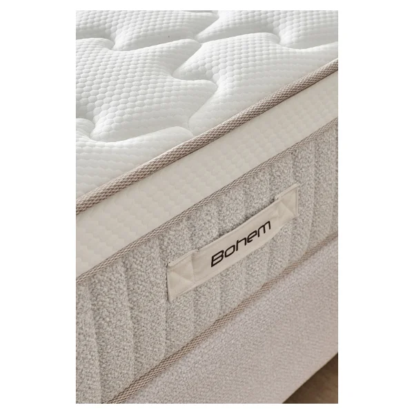 Cennet Yatak Bohem Plus Ortopedik Çift Kişilik Yatak - Destek Süngeri ve Thermofelt Teknolojisi - Krem - 160 x 200 cm - Görsel 5