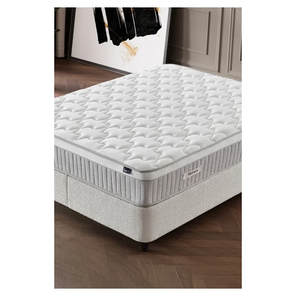 Cennet Yatak Bohem Plus Ortopedik Çift Kişilik Yatak - Destek Süngeri ve Thermofelt Teknolojisi - Krem - 160 x 200 cm - Görsel 7