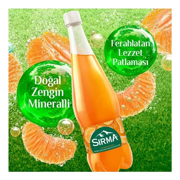 Sırma C Vitaminli Mandalina Doğal Maden Suyu 6x1 Lt - Görsel 3