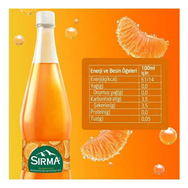 Sırma C Vitaminli Mandalina Doğal Maden Suyu 6x1 Lt - Görsel 4