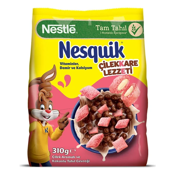 Nesquik Çilekkare Çilek Aromalı Tahıl Gevrek 310 Gr X 1 Adet - Görsel 2