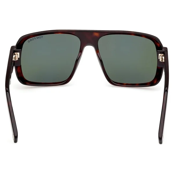 Tom Ford Turner Ft1101 52n Dark Havana-Green Erkek Güneş Gözlüğü - Görsel 6