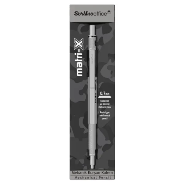 Scrikss Matri-X Açık Gri 0.7 Mm Versatil Uçlu Kalem - Görsel 5