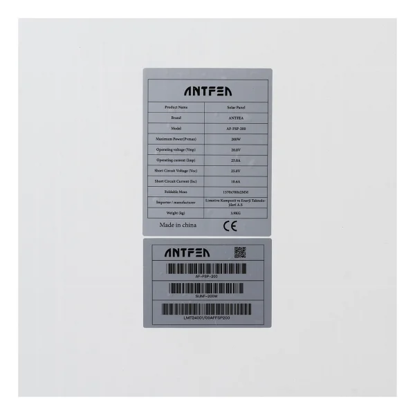 Antfea 200 W Esnek Güneş Paneli - Görsel 8