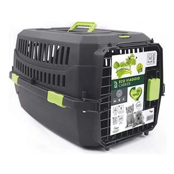M-Pets Eco Viaggio Carrier Lata Kedi Ve Köpek Taşıma Çantası Siyah 58,4x38,7x33 Cm - Görsel 4