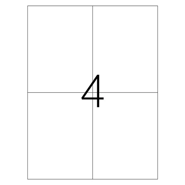 Tanex Tw-2204 105x148,5 Mm A4 Lazer Etiket - Görsel 2
