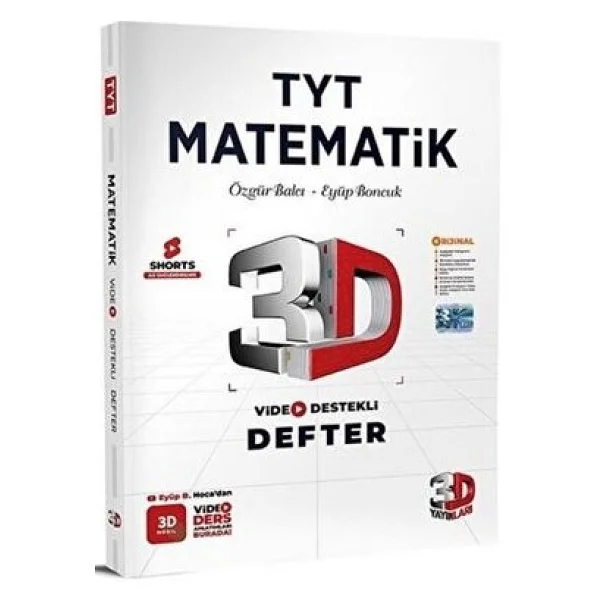 3d Yayınları Tyt Matematik Video Destekli Defter - Görsel 3